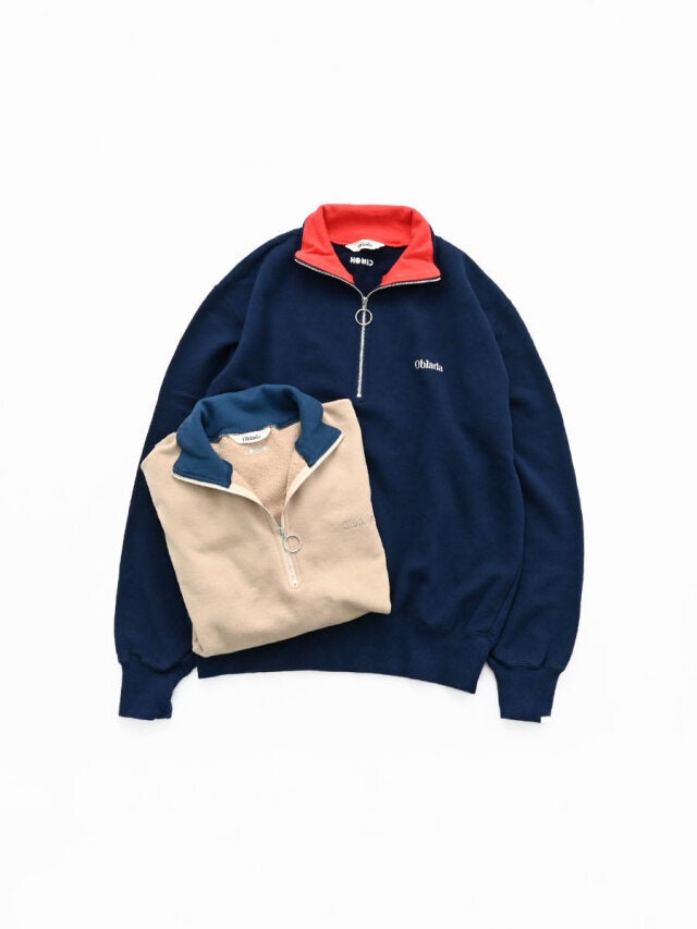 Oblada(オブラダ) HALF ZIP SWEAT | STRATO Bee Oblada(オブラダ) HALF ZIP SWEAT | STRATO Bee